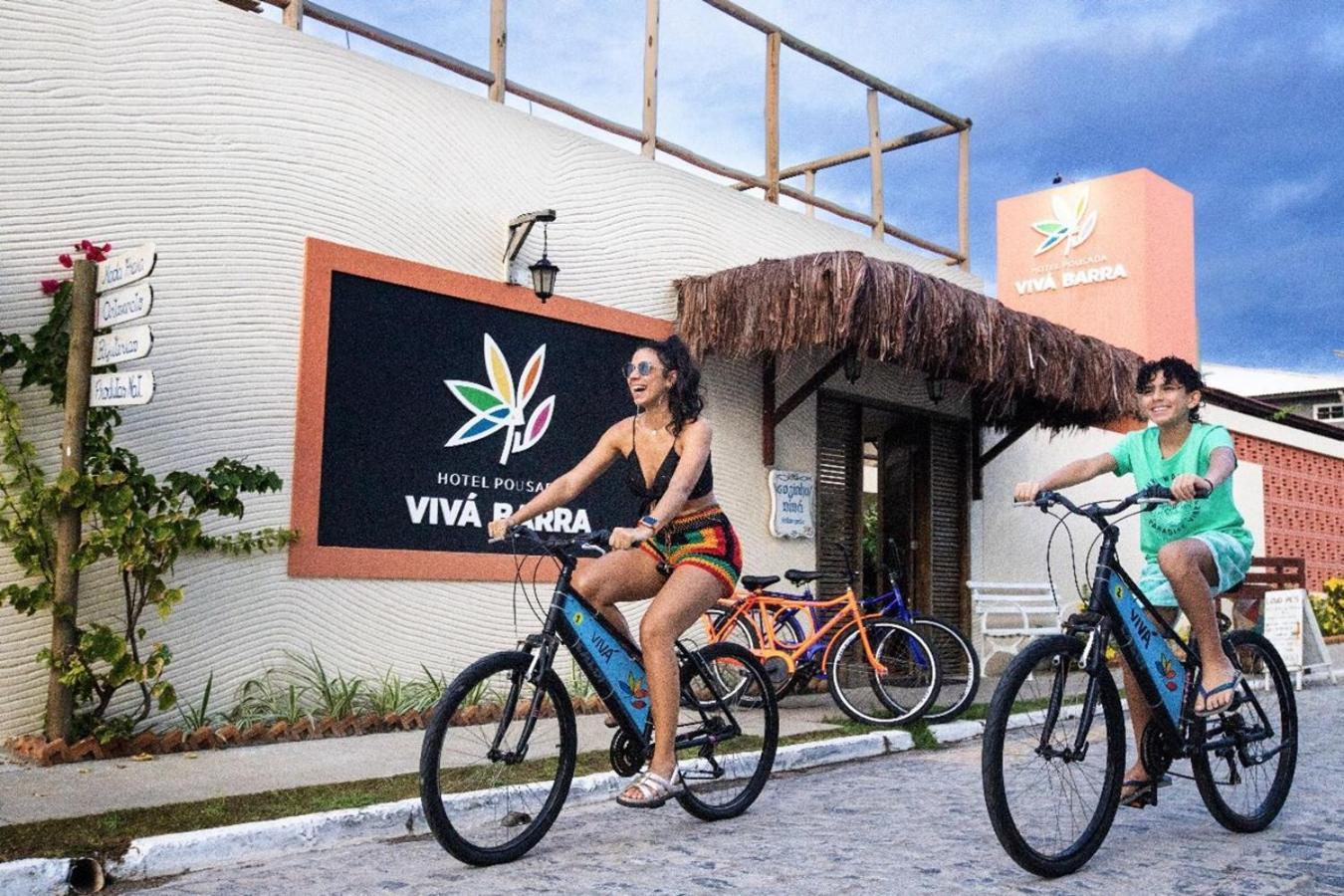 Vivá Barra Hotel Pousada Barra de São Miguel Esterno foto
